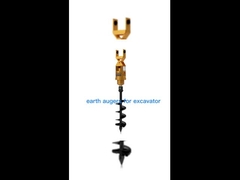 alat pengebor tanah ekskavator, mesin bor tanah liat, attachment auger, auger hidrolik tanah