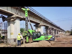 125KN/M 3.8L Low Headroom Piling Rig Pemindahan Mesin Hidrolik Press Pile Machine