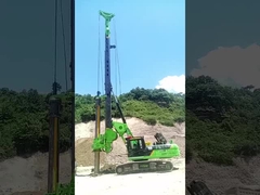 KR220C Hidrolik Auger Pile Rig Mesin Pengeboran Pondasi Dengan CAT Chassis