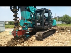 Rig pengeboran putar auger spiral panjang hidraulik Rig penggerak tumpukan CFA KR80M