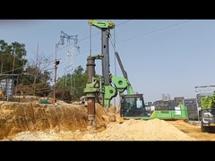 Rig Pengeboran Hidraulik Ruang Kepala Rendah KR300ES 1800mm Diameter Pondasi