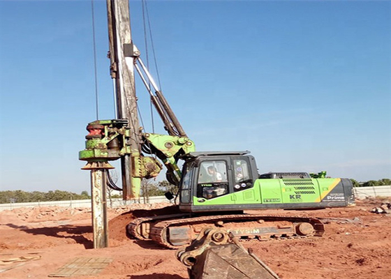 Peralatan Pengeboran Piling Rig Bekas 100kN Feeding Force Max. Diameter 1,5m