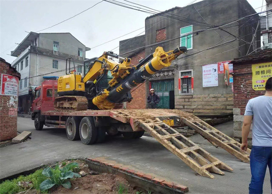 KR50 Excavator Drilling Rig Portabel Borehole Pile Auger Crawler Foundation