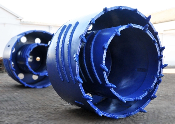 1000mm Double Barrel Core Rock Drilling Bits Dengan Alat Rig Gigi Batu