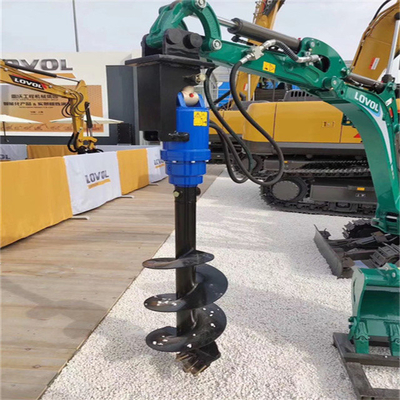 Attachment Auger Bor Hidrolik APIE Untuk Excavator Skid Steers Mini Loader