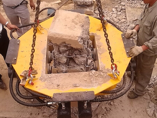 Excavator Pile Head Cutting 600mm Dia Mesin Pemotong Beton Bulat