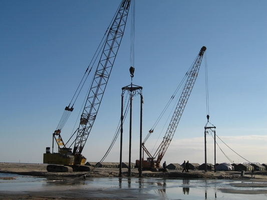 Electric Vibration Pile Driver 20KN 65DB Tingkat Kebisingan Rendah untuk Konstruksi