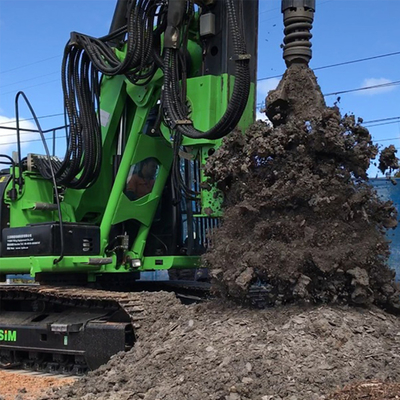 80kNM Hidrolik Rotary Drilling Rig Kecil Bore Multifungsi Excavator Screw Pile
