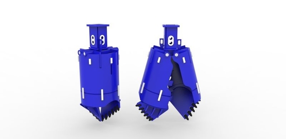 Mesin Pile Drill Rig Bucket Gigi Dua Flap 1200mm