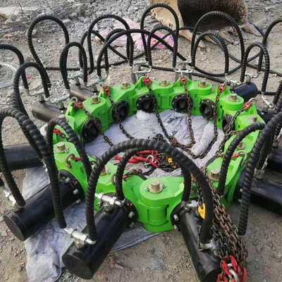 Mesin Pemecah Tumpukan Hidraulik Lampiran Excavator Pemotong Bulat Beton Kebisingan Rendah