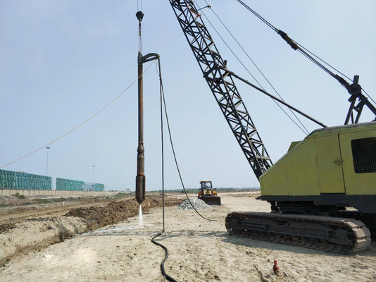 Peralatan Vibroflot Listrik Pakan Atas Konstruksi Pondasi Dalam 75W - 260W