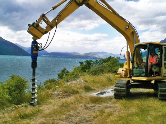 KA4500 Hidrolik Earth Augers Mini Excavator Attachment Drilling Machine Post Hole Digger