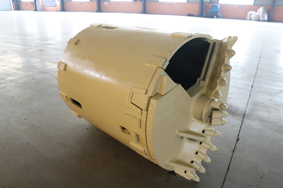 3000mm Rig Pengeboran Batu Bucket Pengelasan Gigi Peluru Kecil