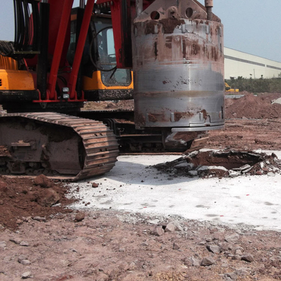 Bore Piles Drilling Single Cut Rock Bucket DF30 Bullet Teeth Post Hole ISO9001