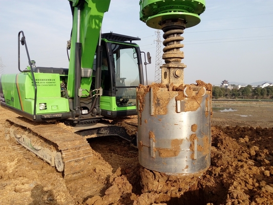 Mesin Piling Rig Pengeboran Putar Bosan Hidraulik KR50A Max Kedalaman 24m