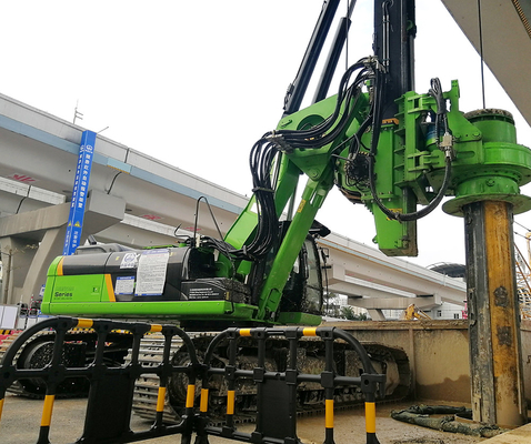 Telescopic Restricted Space Piling Rig 200kN Crowd Force Dengan Diameter 600mm