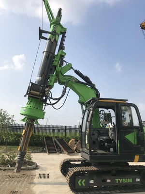 Borehole Hydraulic Pile Drilling Rig Machine One Stop Service 24m Power Head Crawler