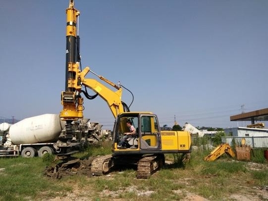 KR50A Rig Pengeboran Rotari Hidraulik Mesin Daya Tinggi Attachment Soil Borehole