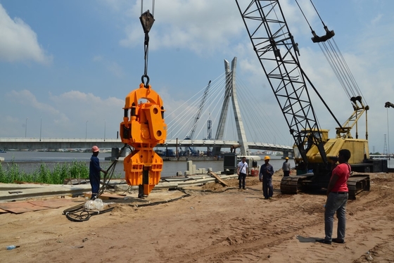 Mesin Pondasi Tumpukan Baja Kontrol PLC untuk Lokasi Konstruksi