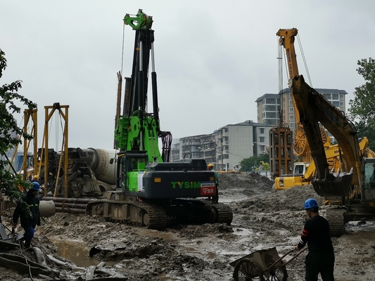 Tinggi Pendek 8.5m Piling Rig 60m Kedalaman Pengeboran 20t Berat 150kW