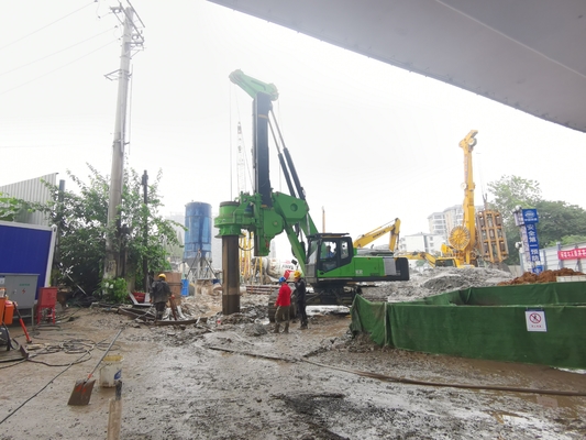 20t Low Headroom Piling Rig 200kN Pullback Force Diameter Pengeboran 600mm