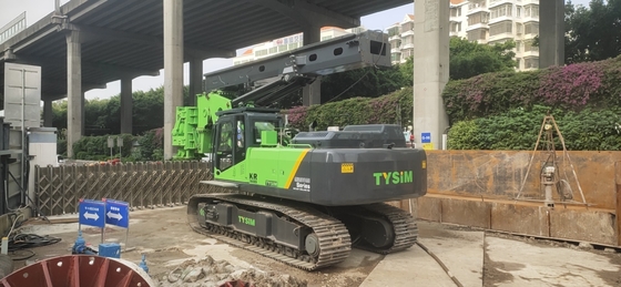 Rig Penumpukan Akses Ketat Pengeboran 600mm Dengan Kecepatan Putar 30rpm 8,5m