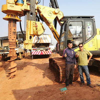 Mesin Pengeboran Hidrolik Sekrup Efisiensi Tinggi Soil Boring Driver Small Pile