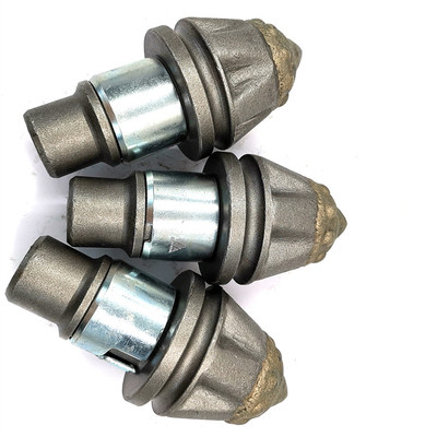 9-30mm Alat Pengeboran Batu Auger Bullet Gigi Bulat Shank Chisel Untuk Piling Rigs