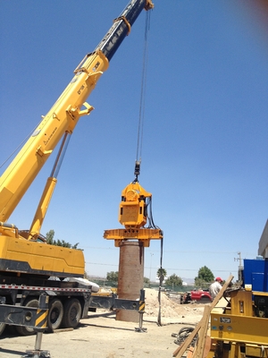 Frequency Variable Sheet Pile Driver Listrik Vibro Hammer Efisiensi tinggi