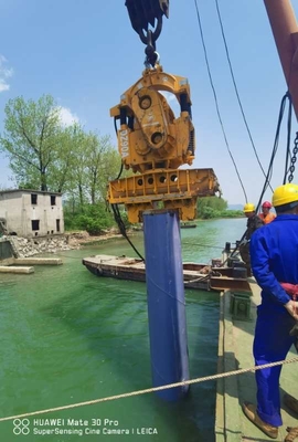 Excavator Sheet Piling Hammer Electric Vibro Hammer Untuk Pembuatan Pipa Baja