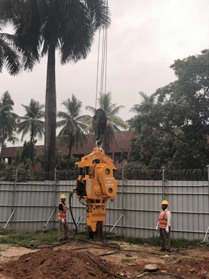 Peralatan Pengemudi Tumpukan Frekuensi Variabel Lembar Pengemudi Tumpukan Listrik Vibro Hammer