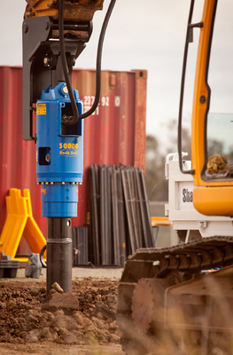 Excavator Skid Steer Backhoe Loader Hydraulic Pengeboran Bumi Auger Pengeboran Pos Penggali Lubang