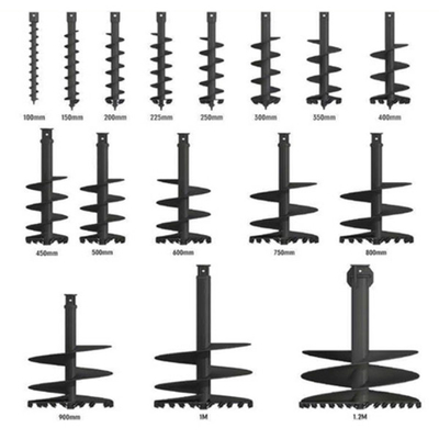 Hydraulic Ground Earth Auger Drive And Drill Untuk Excavator Skid Steer Backhoe Loader Crane Tractor
