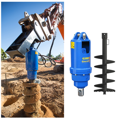 1.5-4 Ton Mini Excavator Bor Diameter Disesuaikan Mesin Penggerek Bumi Untuk Excavator