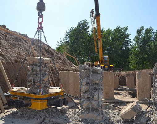 Custom Colorful Pile Cutting Machine Hydraulic Pile Breaker Untuk Concrete Pile Crusher