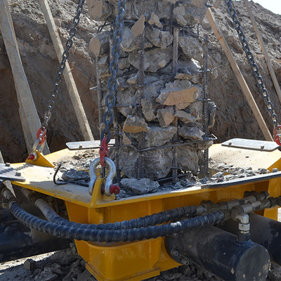 Excavator Breaker Attachment Square Pile Breaking Machine Square Type Hydraulic Hammer Mesin pemecah tumpukan persegi