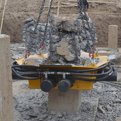 Mesin Pengeboran Aksesoris Peralatan Excavator Hydraulic Pile Cutter Pile Breaker Machine