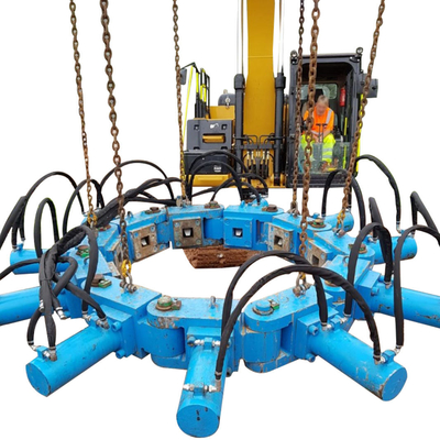 Hingga 2500mm Beton Pile Breaker Pile Head Cutter Hydraulic Breaker Pile Cropper Untuk Crane