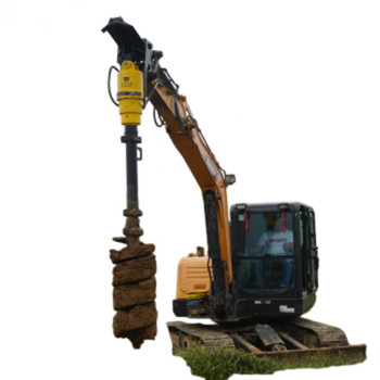 6-8t Excavator Backhoe Hydraulic Earth Auger Drill Dengan S5 Auger
