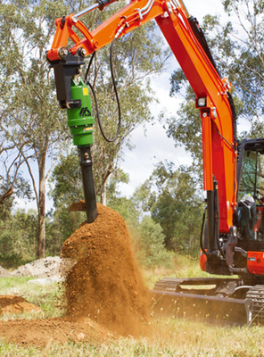 Earth Auger 8000 Nm Untuk 10-20 Ton Loader Excavators
