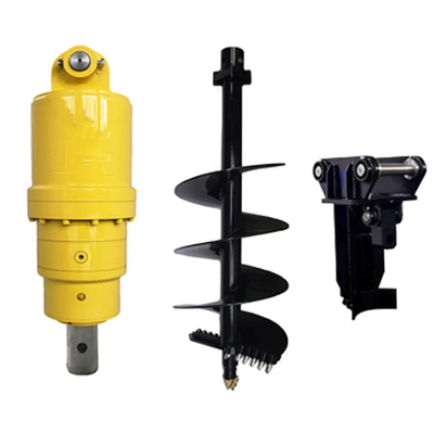 Mesin Penggalian Lubang Excavator Skid Steer Attachments Hydraulic Earth Auger Drill Untuk Dijual