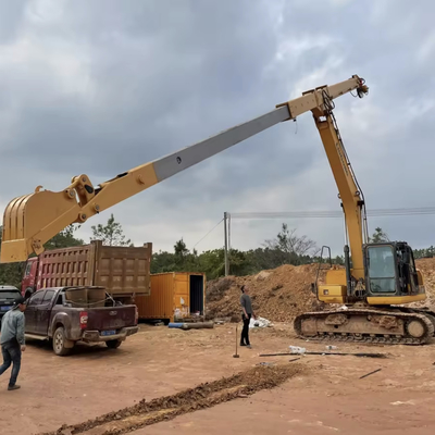 Top Rated Sales Excavator Parts KM150 Clamshell Telescopic Long Reach Arm Dengan kedalaman 15m