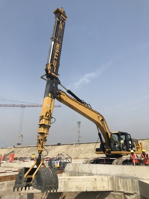 Kualitas tinggi KM150 Motorized Safety Roda kecil Robot Boom Excavator Telescopic Arm