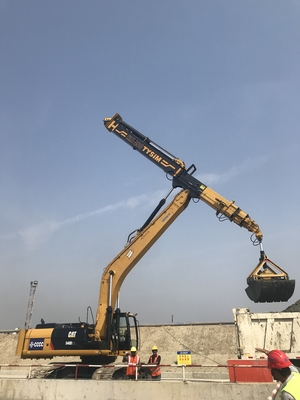 KM220 Hidraulik Lengan Lipat Awning Loader Miniatur Robot Ekstraksi Teleskopik Besar Lengan Jenis Spreader
