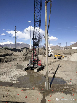 Pile Driver Mesin Pasir Compaction Stone Column Deep Soil Improvement Top Feed Vibroflot