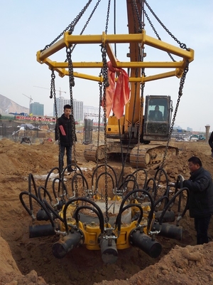 Ukuran kustom hemat tenaga manusia beton hidrolik multi modul pemecah tumpukan pemecah