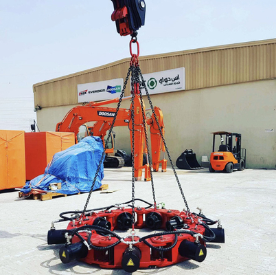 Low Noise Low Vibration Hydraulic Round Pile Breaker Mesin Konstruksi