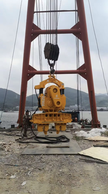 Jenis Baru Jual Panas Crane dipasang listrik Vibro Hammer Untuk Pilling Pekerjaan