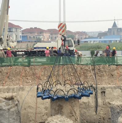 Pemotong kepala tumpukan beton yang disesuaikan Pemutus tumpukan hidrolik tumpukan bulat tumpukan persegi