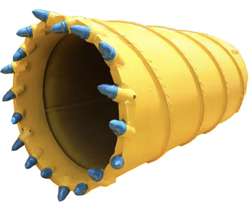 Pribadi Disesuaikan Rotary Pengeboran Rig Aksesoris Core Barrel Dengan Gigi Peluru